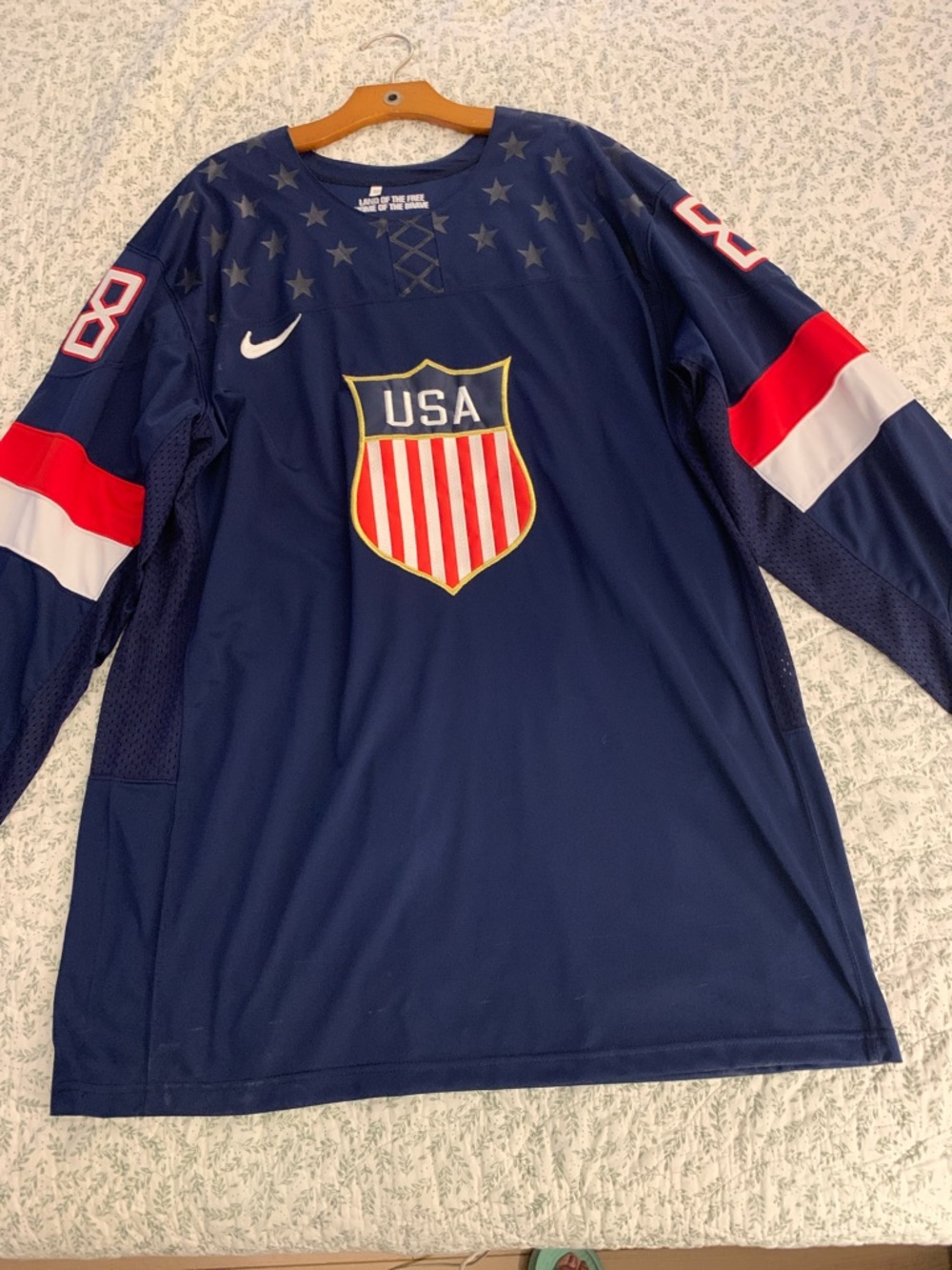 Hockey Jersey 2014 Sochi Olympics USA KANE 88  XXXL